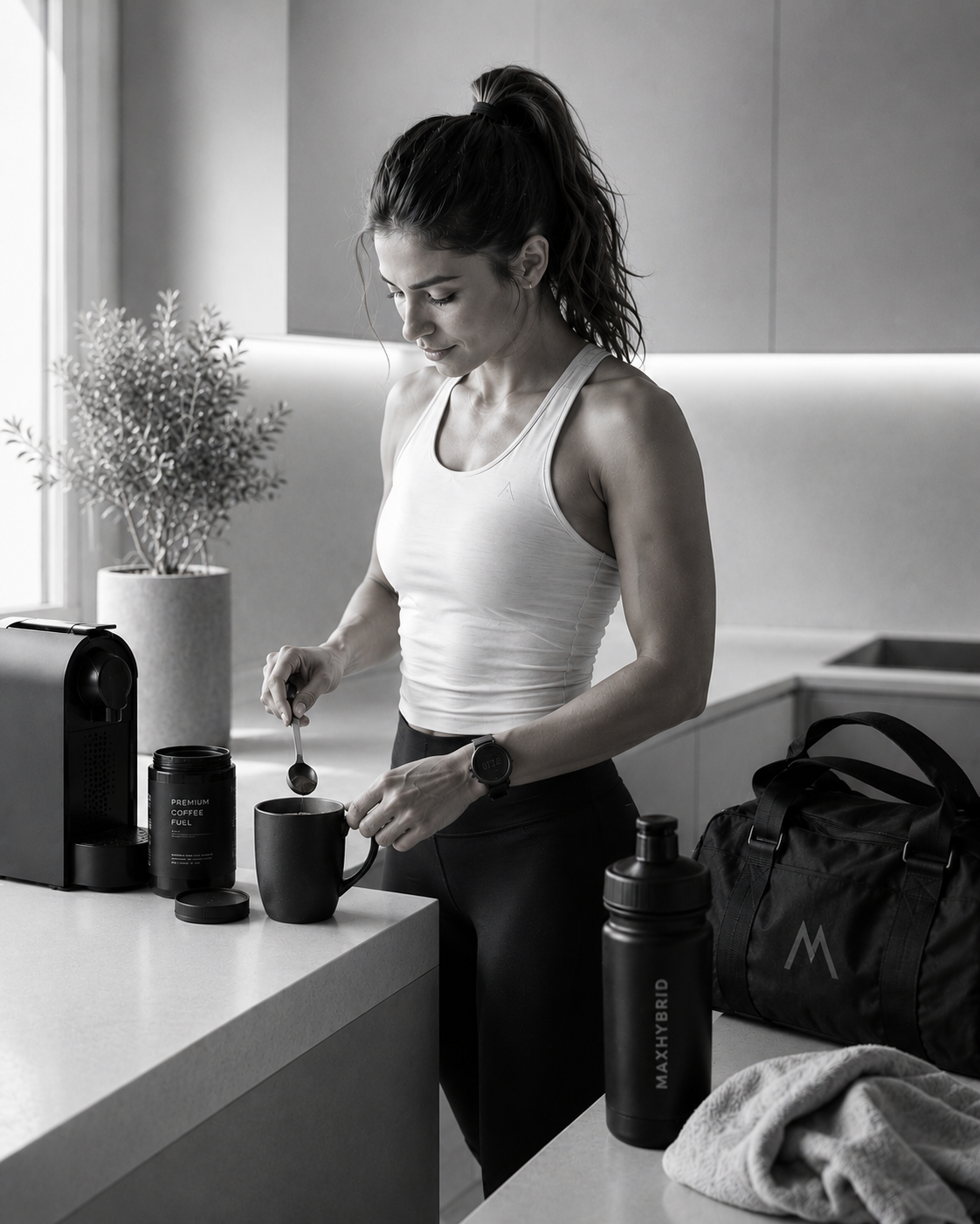 Mujer Tomando Café